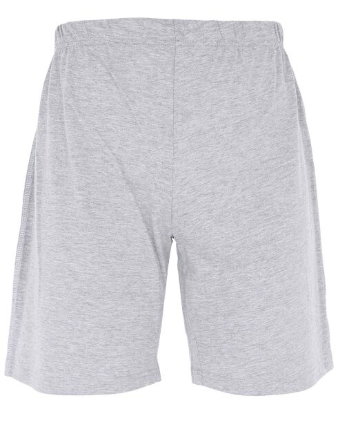 Pyjama manches courtes & Short bleu/gris