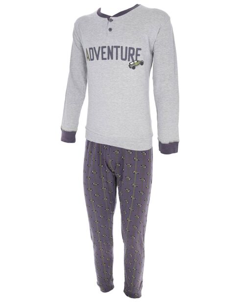 Pyjama manches longues & Pantalon Karl gris