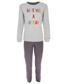 Pyjama manches longues & Pantalon Ilann gris