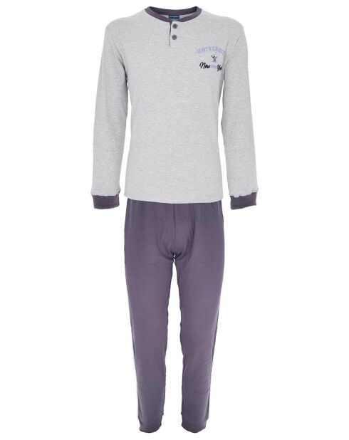 Pyjama manches longues & Pantalon Noé gris