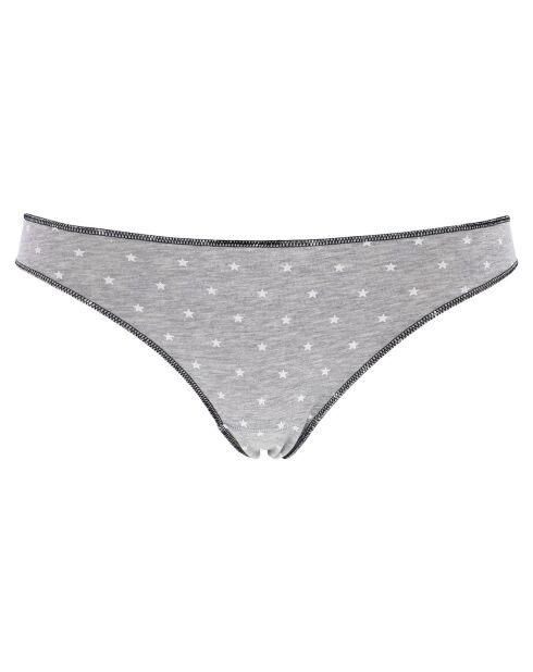3 Culottes Salomé noir/blanc/gris