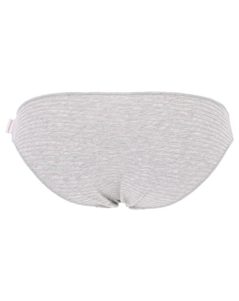2 Culottes Fanny gris/rose
