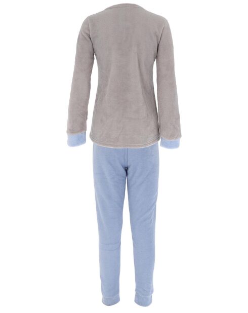 Pyjama manches longues & Pantalon Maora gris/bleu/rose
