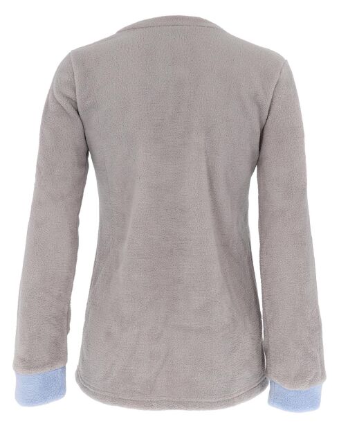 Pyjama manches longues & Pantalon Maora gris/bleu/rose