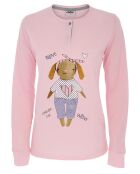 Pyjama manches longues & Pantalon Vittoria rose