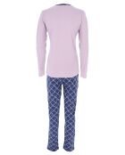 Pyjama manches longues & Pantalon Eloïne lilas/bleu