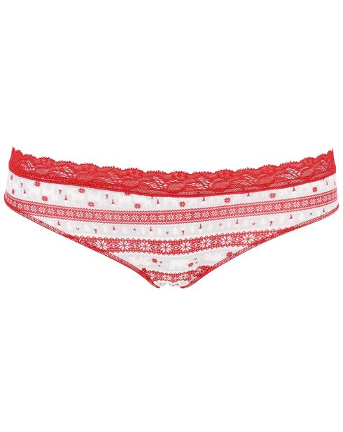 Culotte Joyce rouge/blanc