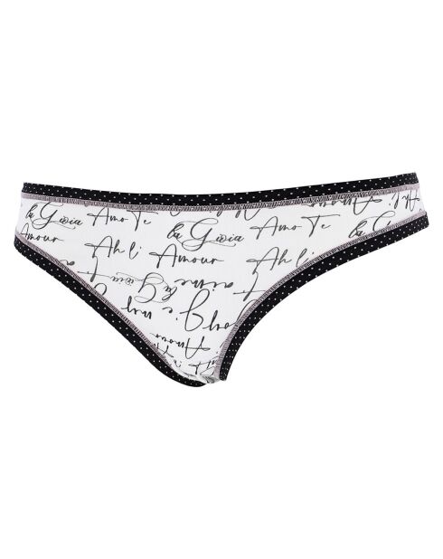 3 Culottes Vaea blanc/noir