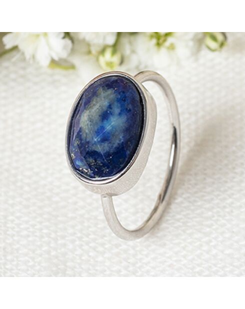Bague Aimé Lapis en laiton
