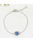 Bracelet Lilou Aventurine en laiton argenté