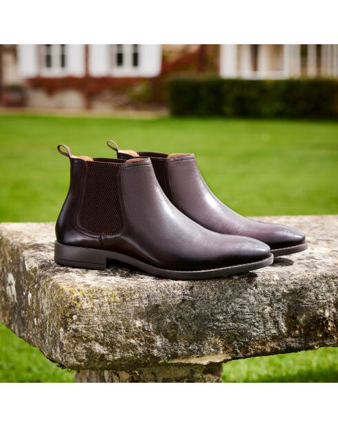 Chelsea Boots en Cuir Brooklyn marrons