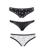 3 Culottes Vaea blanc/noir