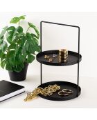 Accessoire décoratif en métal noir - 21x23 cm