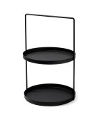 Accessoire décoratif en métal noir - 21x23 cm