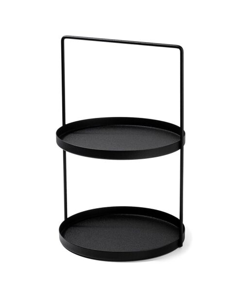 Accessoire décoratif en métal noir - 21x23 cm