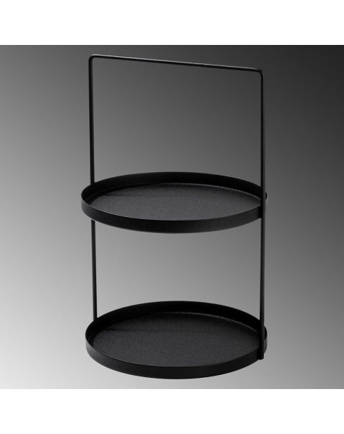 Accessoire décoratif en métal noir - 21x23 cm