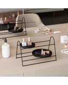 Accessoire décoratif en métal noir - 35x22x21 cm