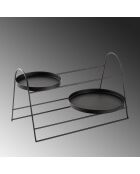 Accessoire décoratif en métal noir - 35x22x21 cm