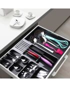 Porte-couverts noir - 50x40x6.5 cm