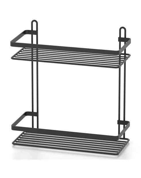 Organisateur de salle de bains noir - 25x11.5x27 cm