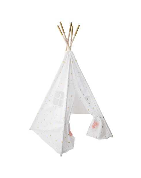 Tipi 5 Pieds blanc - 130x130x160 cm