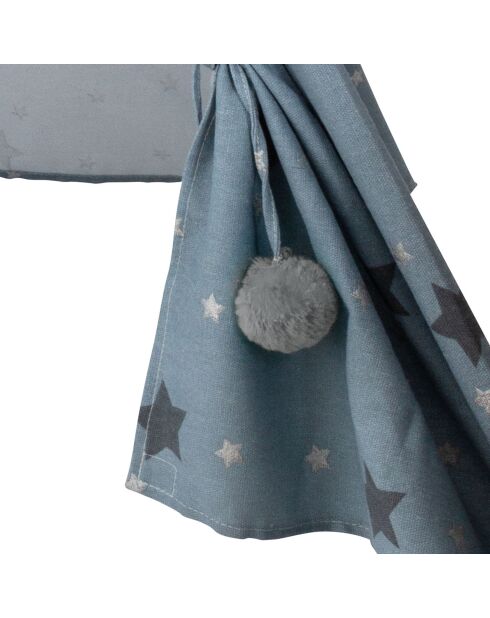 Tipi 5 Pieds bleu  - 130x130x160 cm