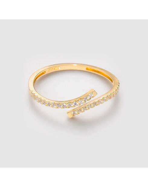 Bague Alaia Zirconium or jaune