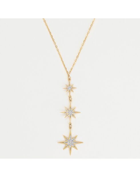 Collier Mon étoile Zirconium or jaune