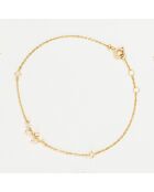 Lindos Zirkonium geelgouden armband