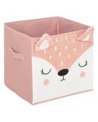 Boite de rangement Biche rose - 29x29x29 cm