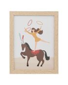 3 Cadres Circus beiges - 30x1.5x40 cm