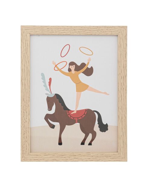 3 Cadres Circus beiges - 30x1.5x40 cm