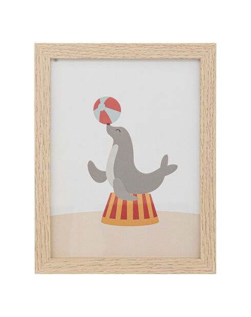 3 Cadres Circus beiges - 30x1.5x40 cm