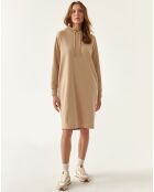 Beiges Pulloverkleid Aspena