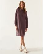 Vestido tipo jersey morado Aspena