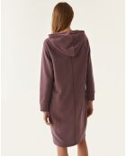 Vestido tipo jersey morado Aspena