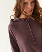 Vestido tipo jersey morado Aspena
