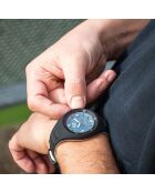 Montre Homme en Silicone P. Leclercq Medium 3H noir/beige