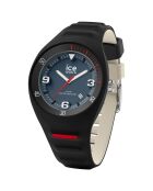 Montre Homme en Silicone P. Leclercq Medium 3H noir/beige