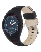 Montre Homme en Silicone P. Leclercq Medium 3H noir/beige