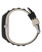 Montre Homme en Silicone P. Leclercq Medium 3H noir/beige