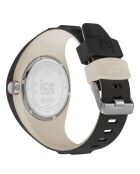 Montre Homme en Silicone P. Leclercq Medium 3H noir/beige