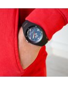 Montre Homme en Silicone P. Leclercq Medium 3H noir/beige