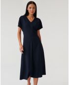 Marineblauwe jurk Oktawia