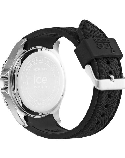 Montre Homme en Silicone Ice Steel Large 3H noire