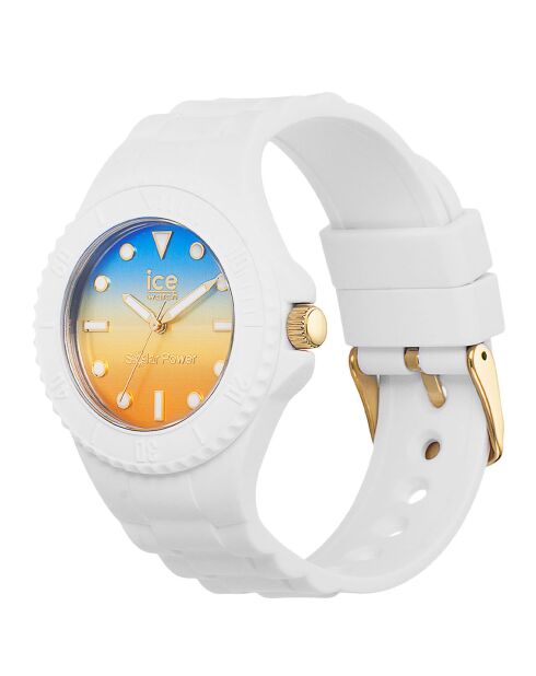 Montre Femme en Silicone Ice Generation Medium 3H blanche
