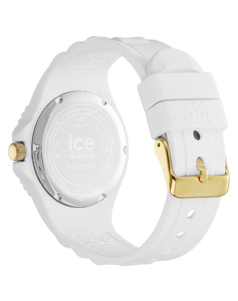 Montre Femme en Silicone Ice Generation Medium 3H blanche