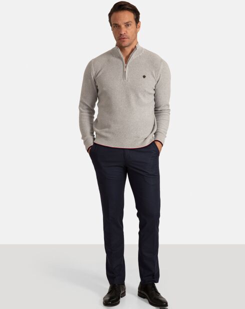 Pull Col Roulé Pulse gris