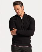Pull Col zippé Pulse noir