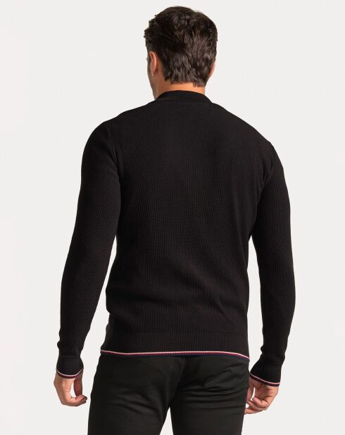 Maglione Pulse nero con zip